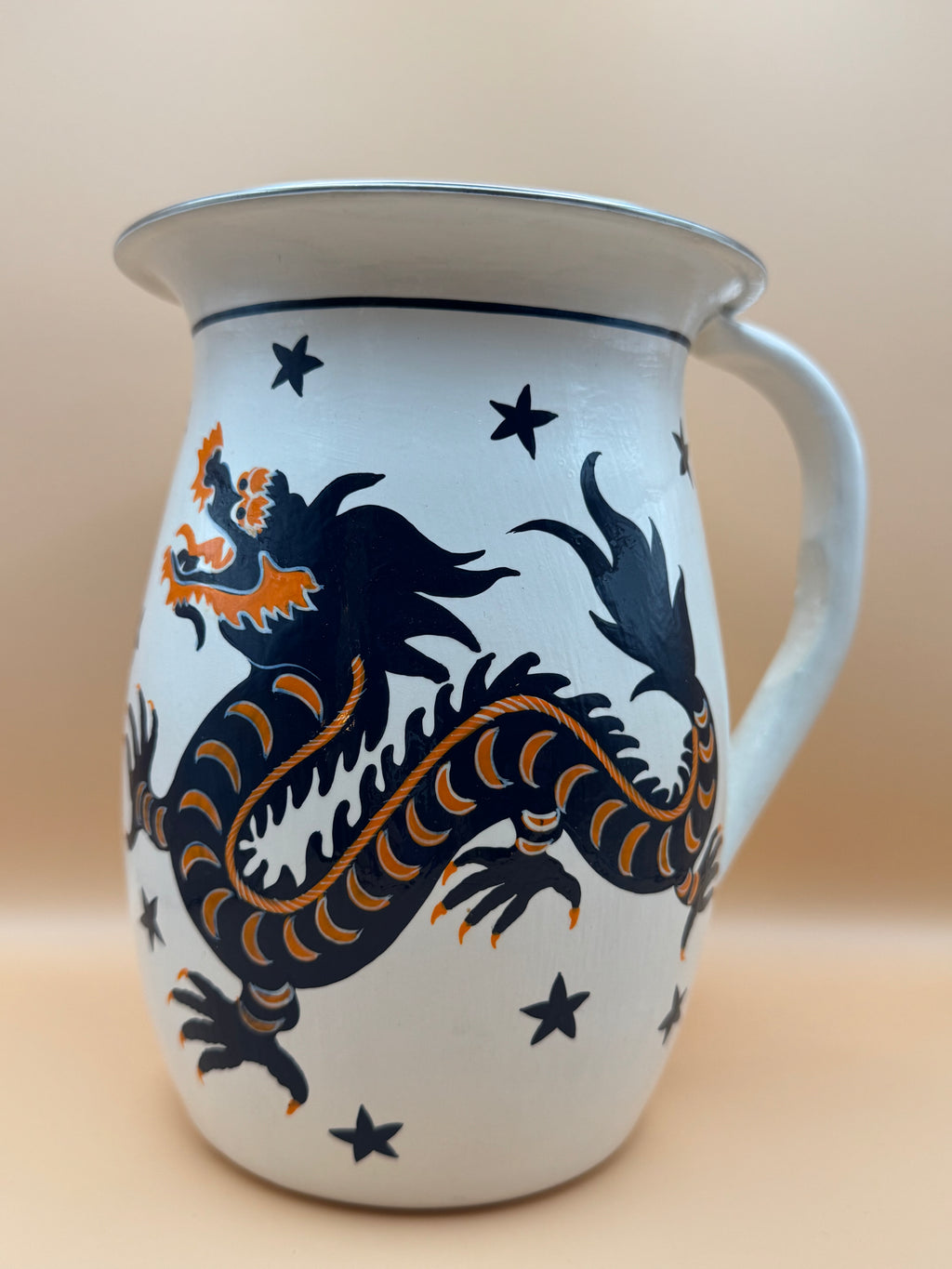 Pichet dragon blanc