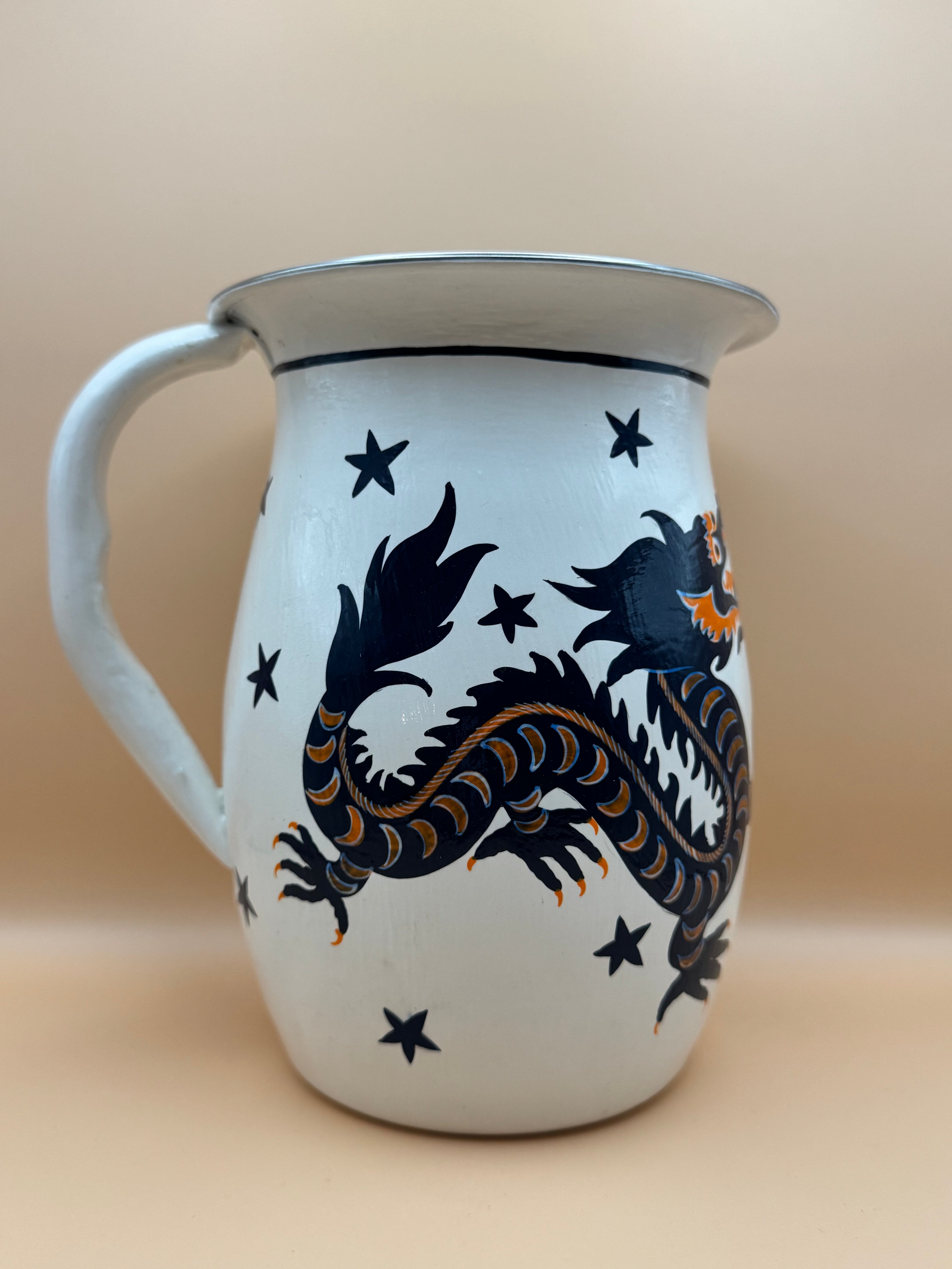 Pichet dragon blanc
