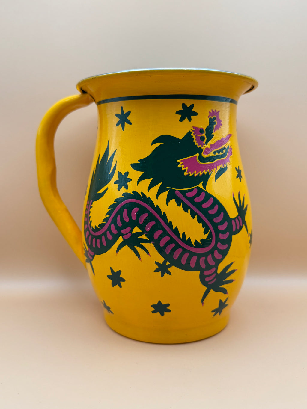 Pichet dragon jaune
