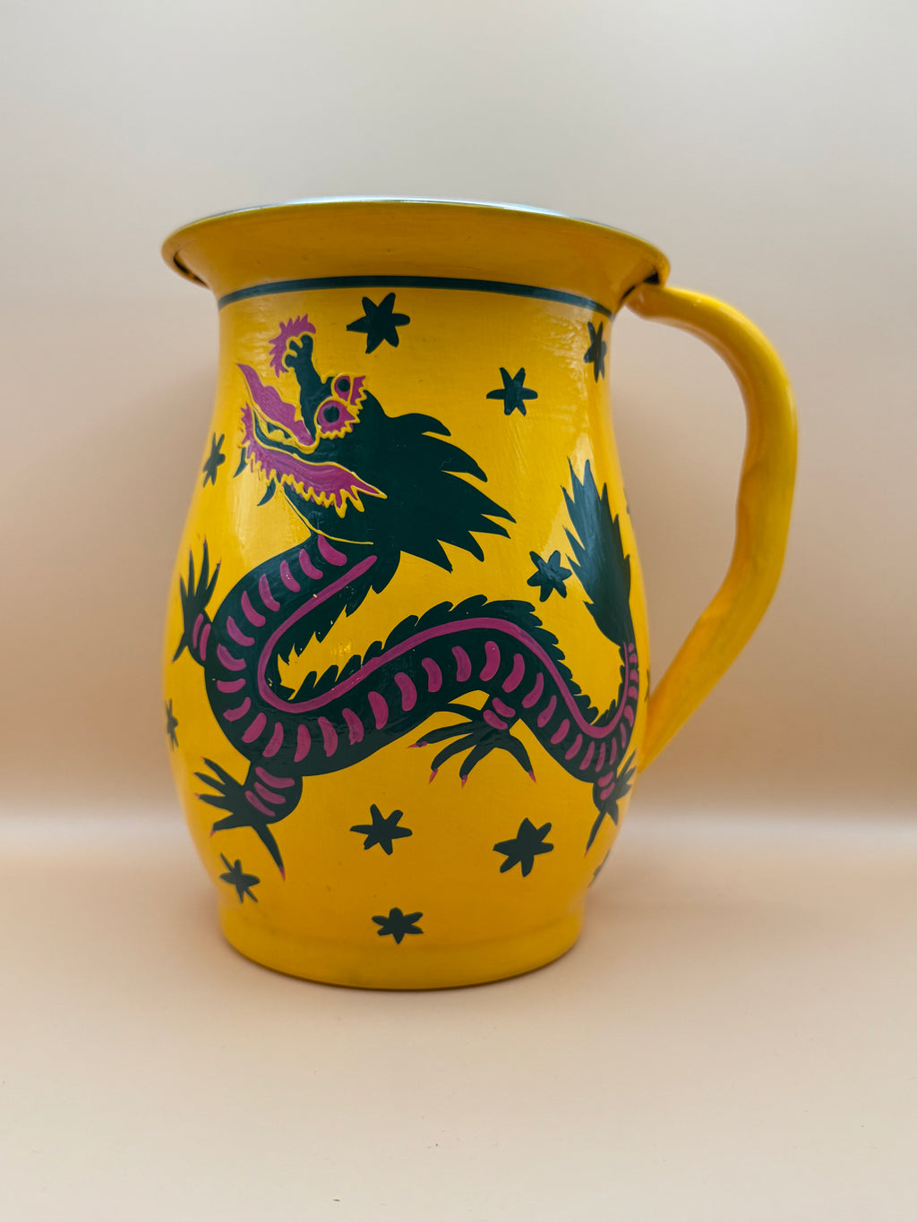 Pichet dragon jaune