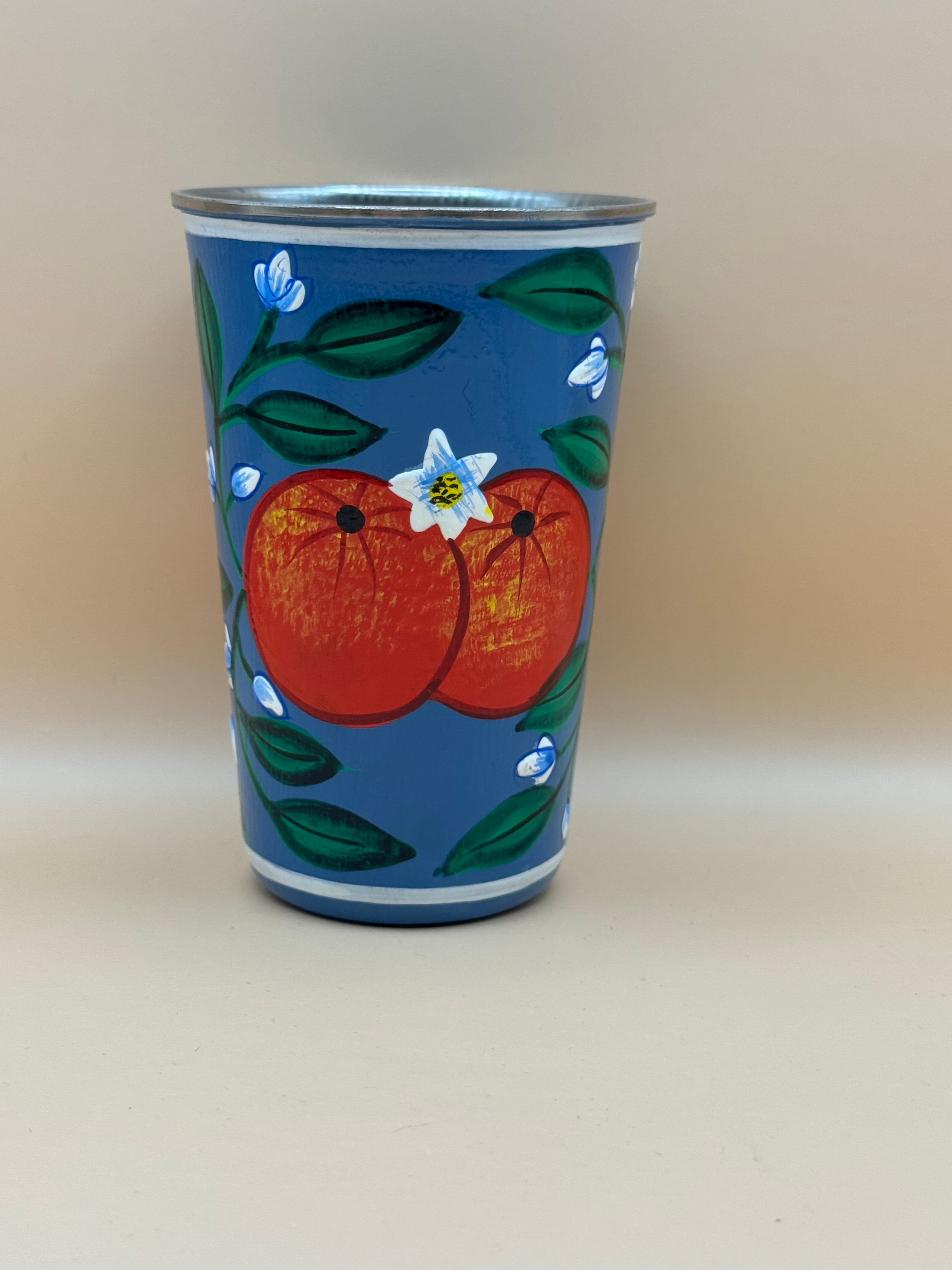 Gobelet le sud orange bleu
