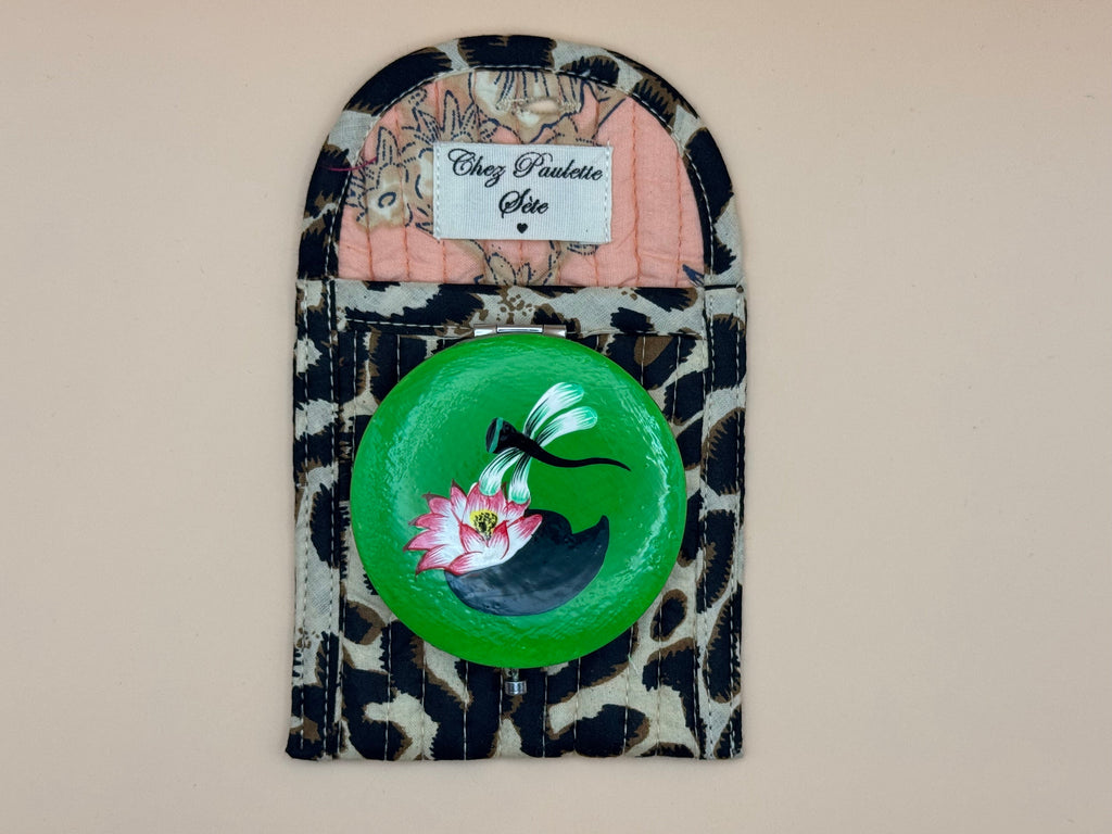 Miroir green flamingo